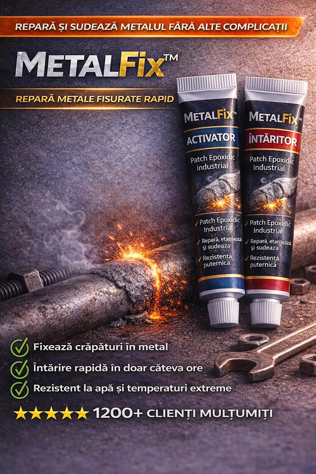 MetalFix™ – Pastă pentru Repararea Metalelor
